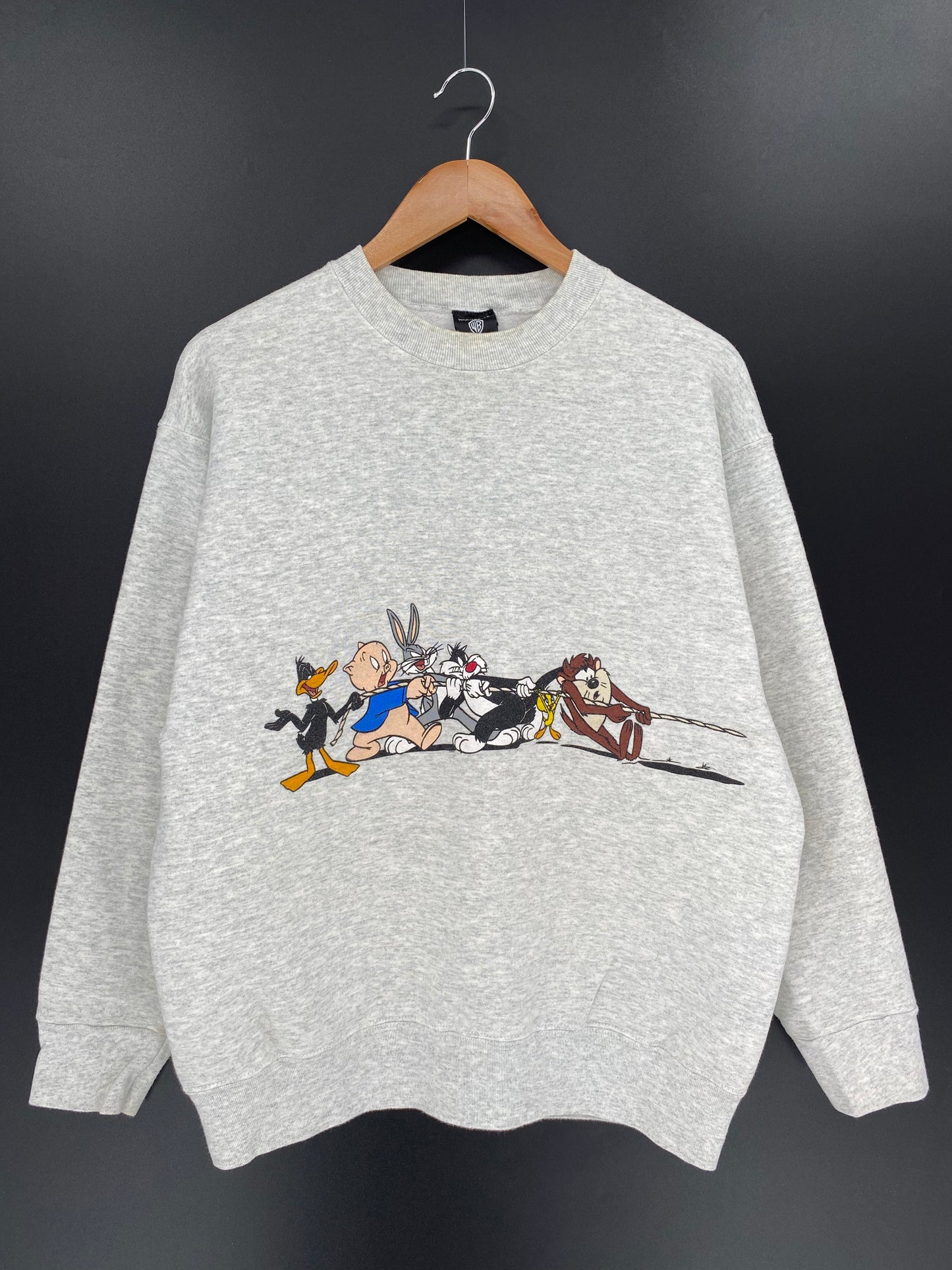 1995 LOONEY TUNES Made in USA Size L Vintage Sweat-shirt / 9425