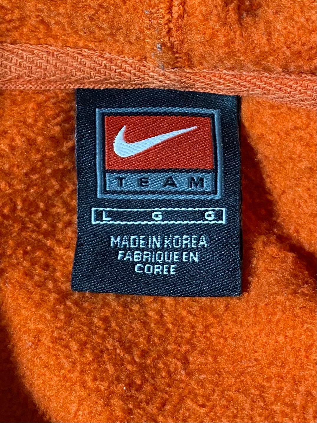 00’ NIKE x SYRACUSE Size L Vintage College Hoodie Sweat-shirt / E429