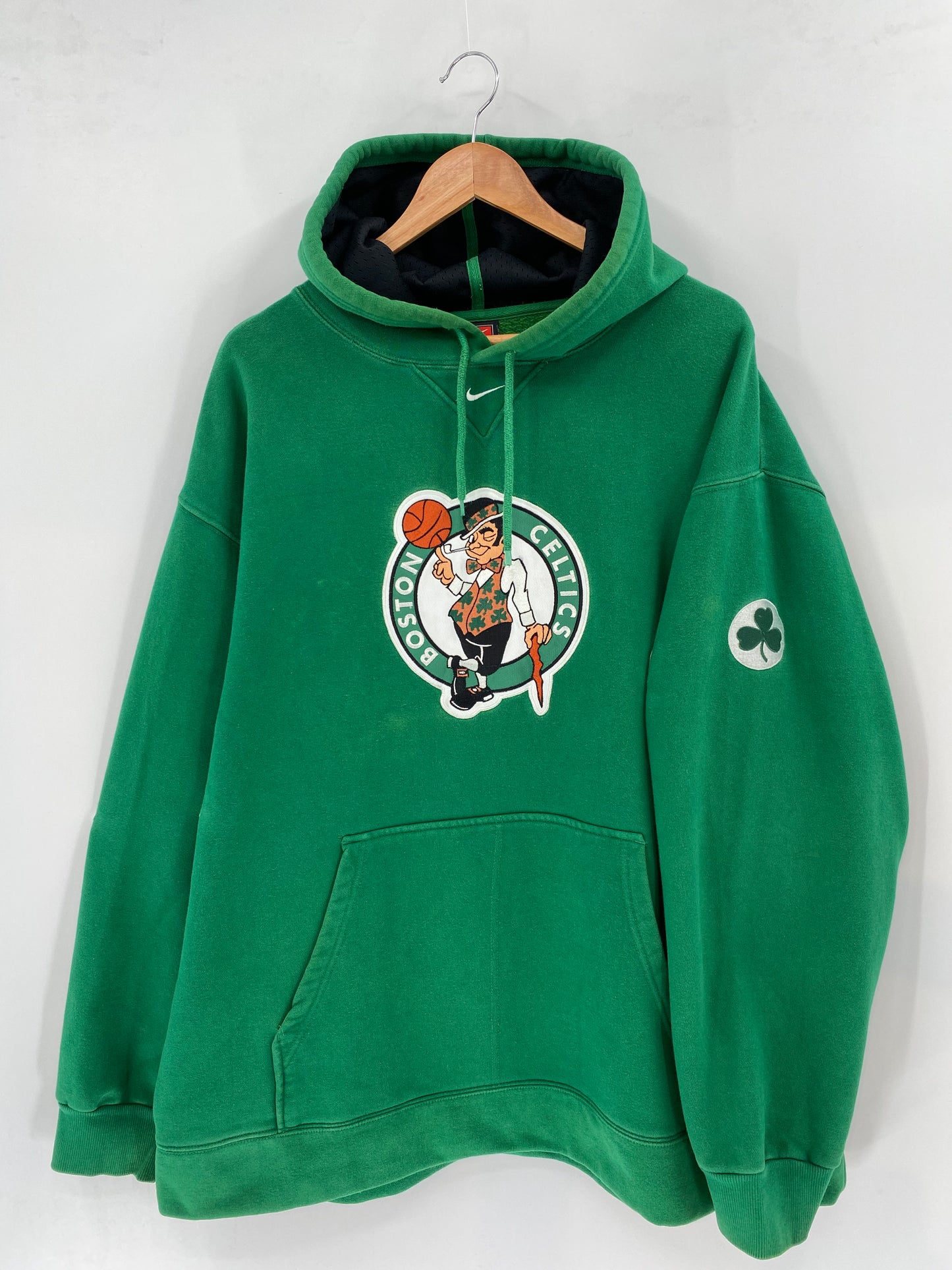 00’ NIKE BOSTON CELTICS Size XXL Vintage NBA Hoodie Sweat-Shirt / k1656