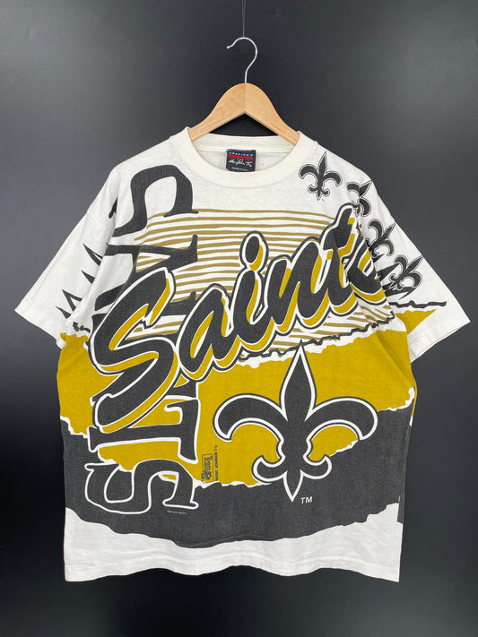 1993 New Orleans Saints Size XL Vintage T-Shirt / k1647