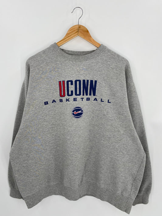 90’s NIKE UCONN BASKETBALL Size XXL Vintage Sweat-shirt / 6789