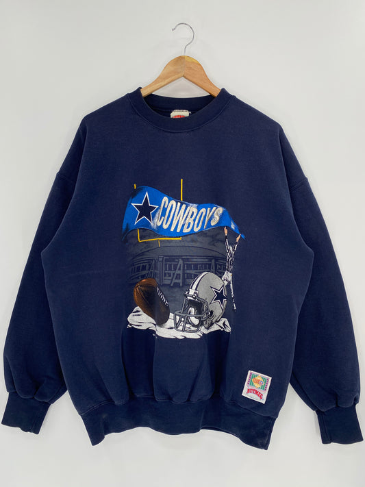1993 COWBOYS Made in USA Size XL Vintage NFL Sweat-shirt / 8609