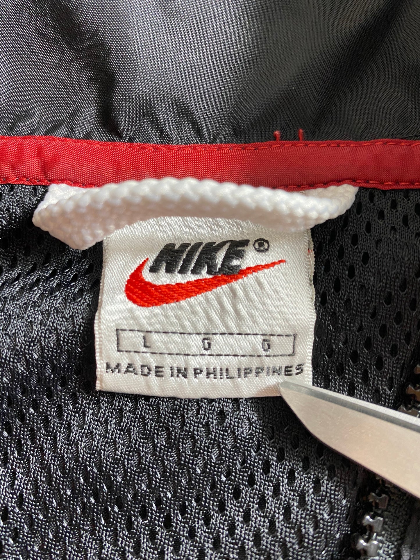 90’s NIKE Size L Vintage Zip-up Nylon Jacket  / 8109