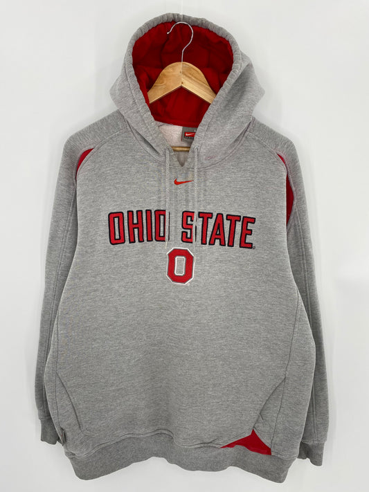 00’ NIKE OHIO STATE Size L Vintage Hoodie Sweat-shirt / 6735
