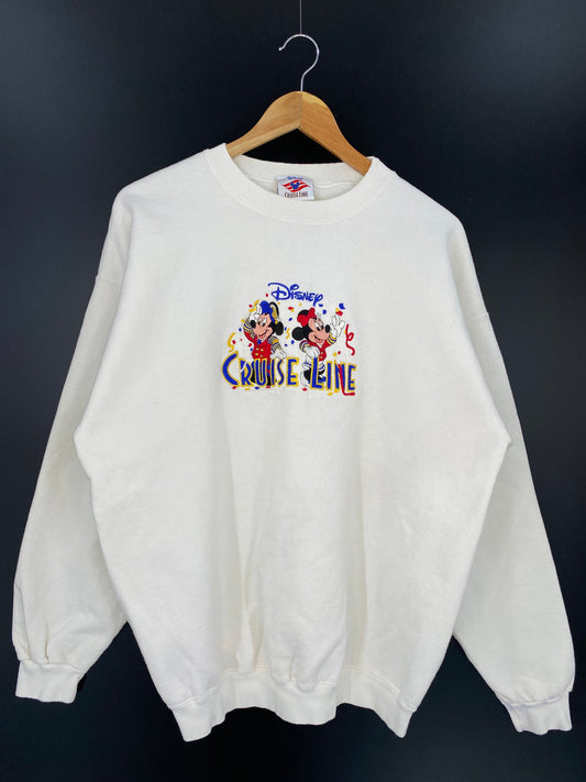 00’ DISNEY CRUISE LINE Made in USA Size L Vintage Sweat-shirt / A6894
