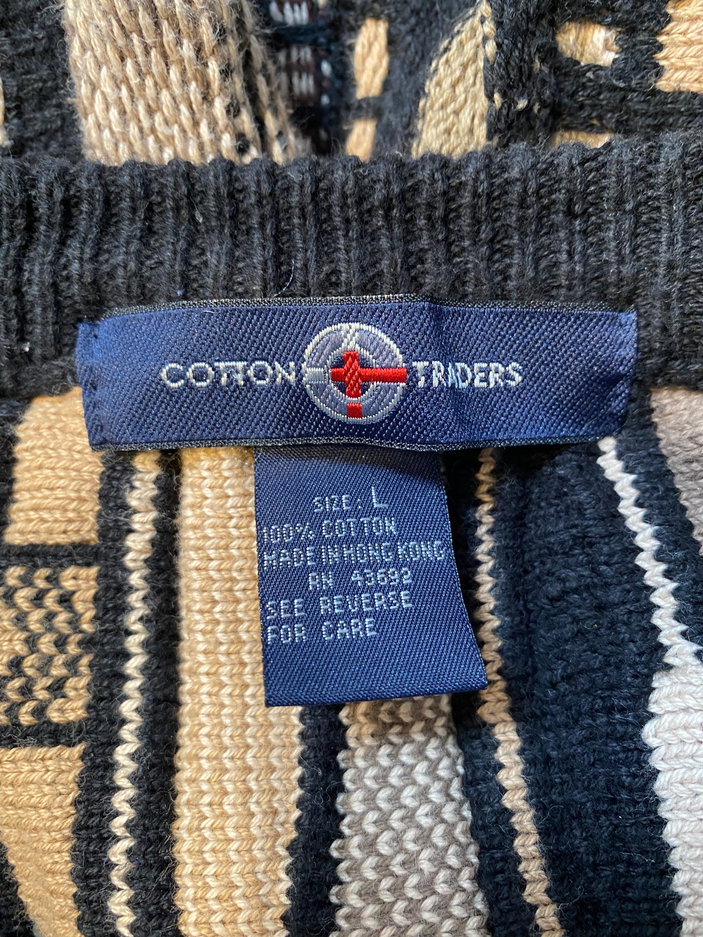 Vintage 3D COOGI- Style Size L Knit Sweater / K2787