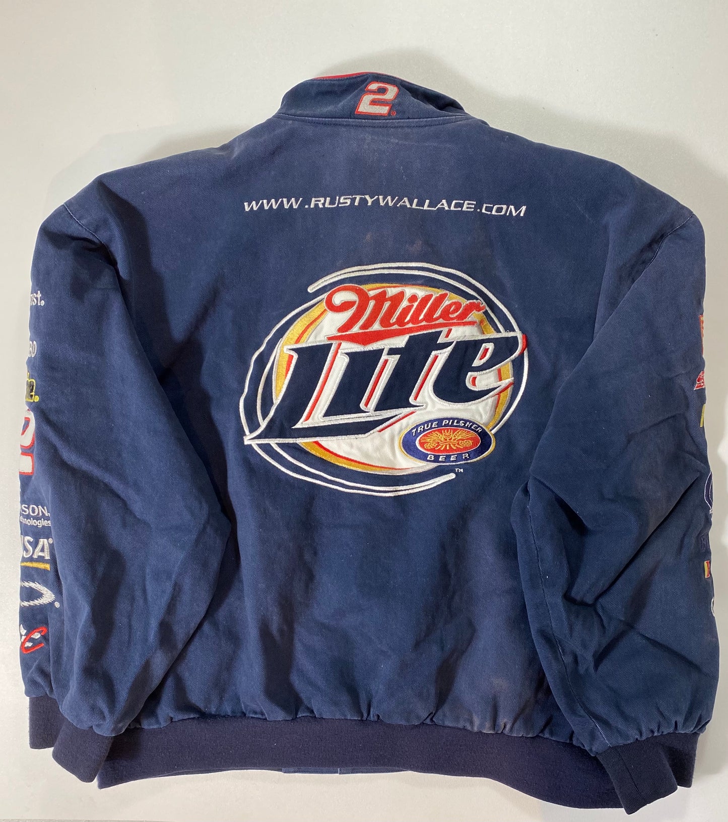 Vintage MILLER LITE Size No Tag (Approx. L) Racing Jacket / 7092