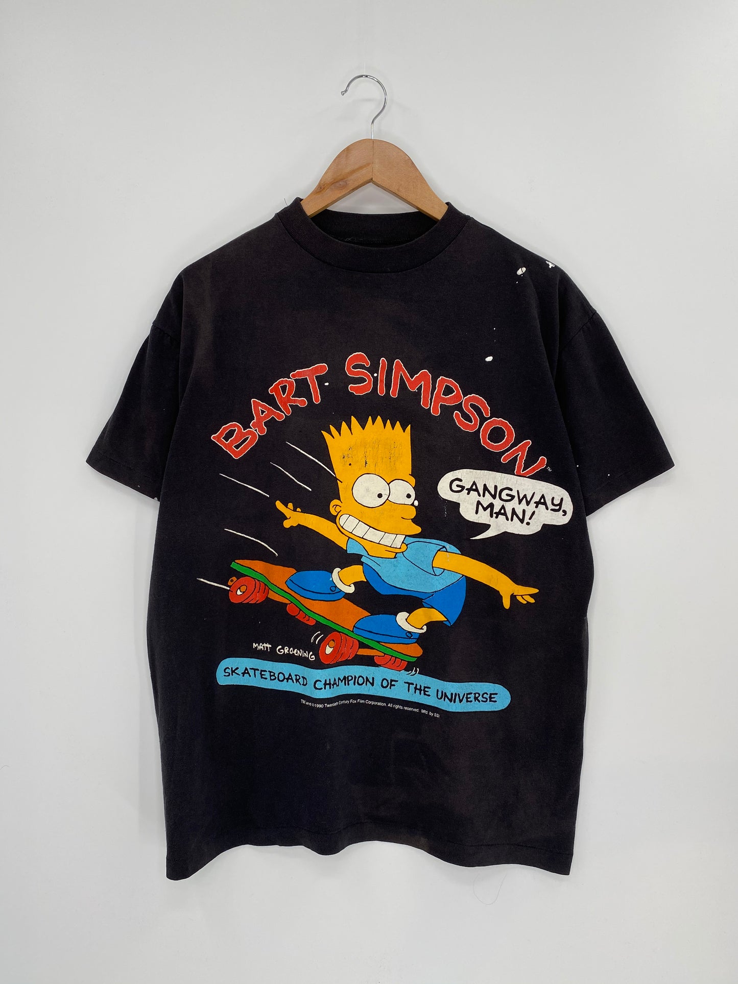 1990 SIMPSON BART Size No Tag (Approx.XL) Vintage T-Shirt / 8050