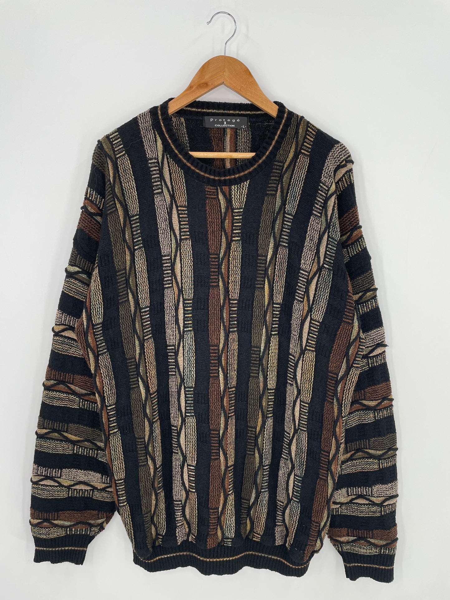 Vintage 3D COOGI-Style Knit Sweater / K955