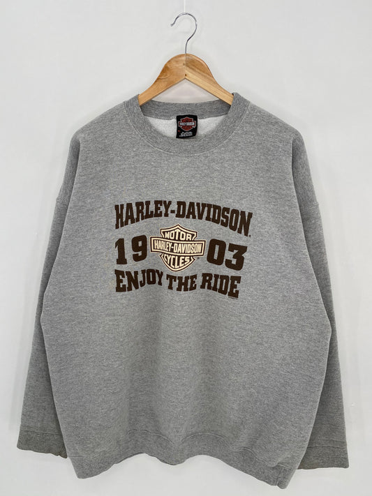 00’ HARLEY DAVIDSON Made in USA Size XL Vintage Sweat-shirt / 6538