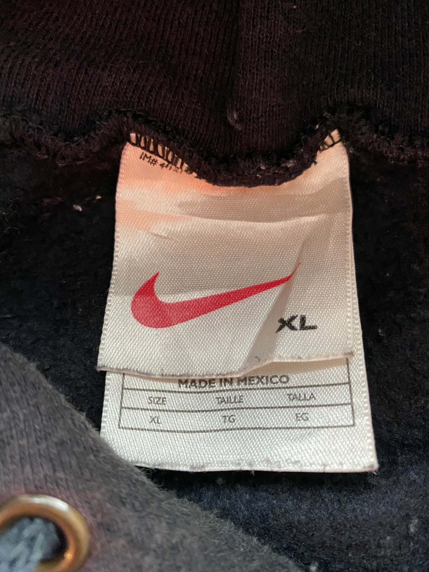 90’s NIKE Center Swoosh Size XL Vintage Hoodie Sweat-shirt / 7203