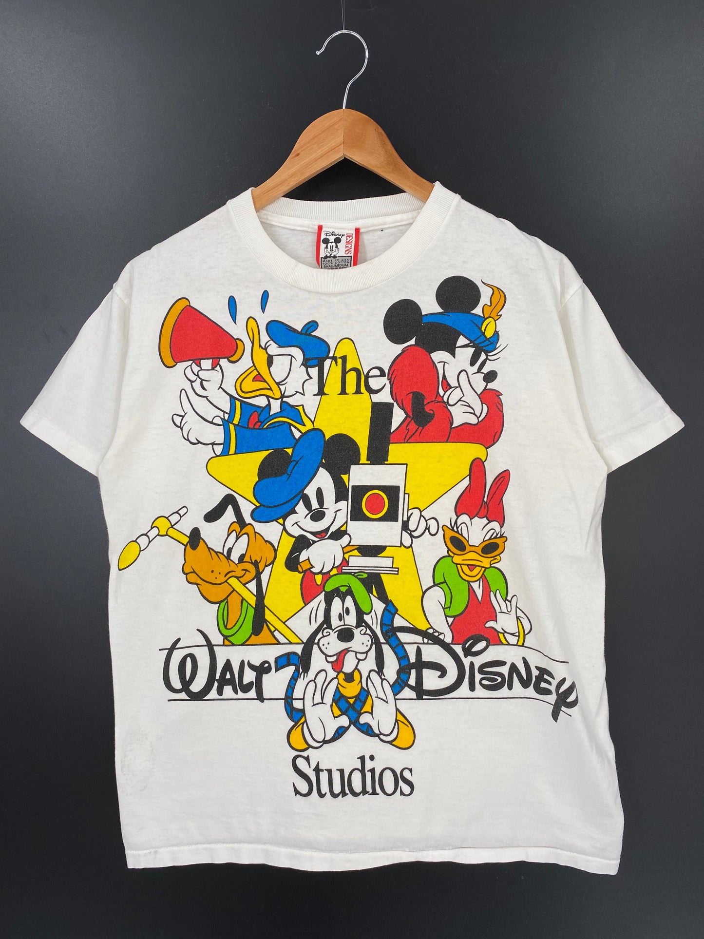 90’s WALT DISNEY STUDIOS Made in USA Size S/M Vintage T-Shirt / K2361