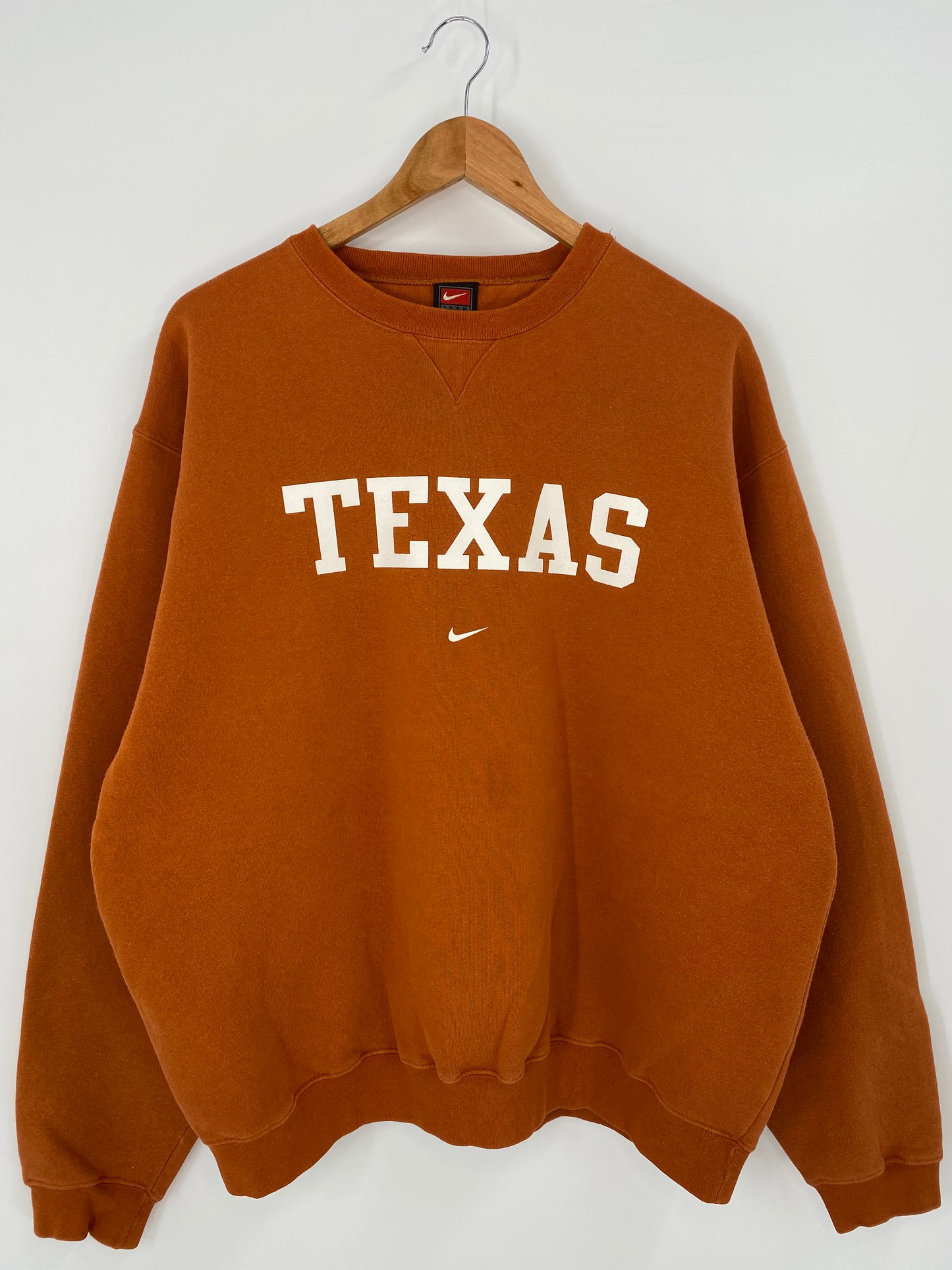 00' NIKE TEXAS Size L Vintage Sweat-Shirt / K3945