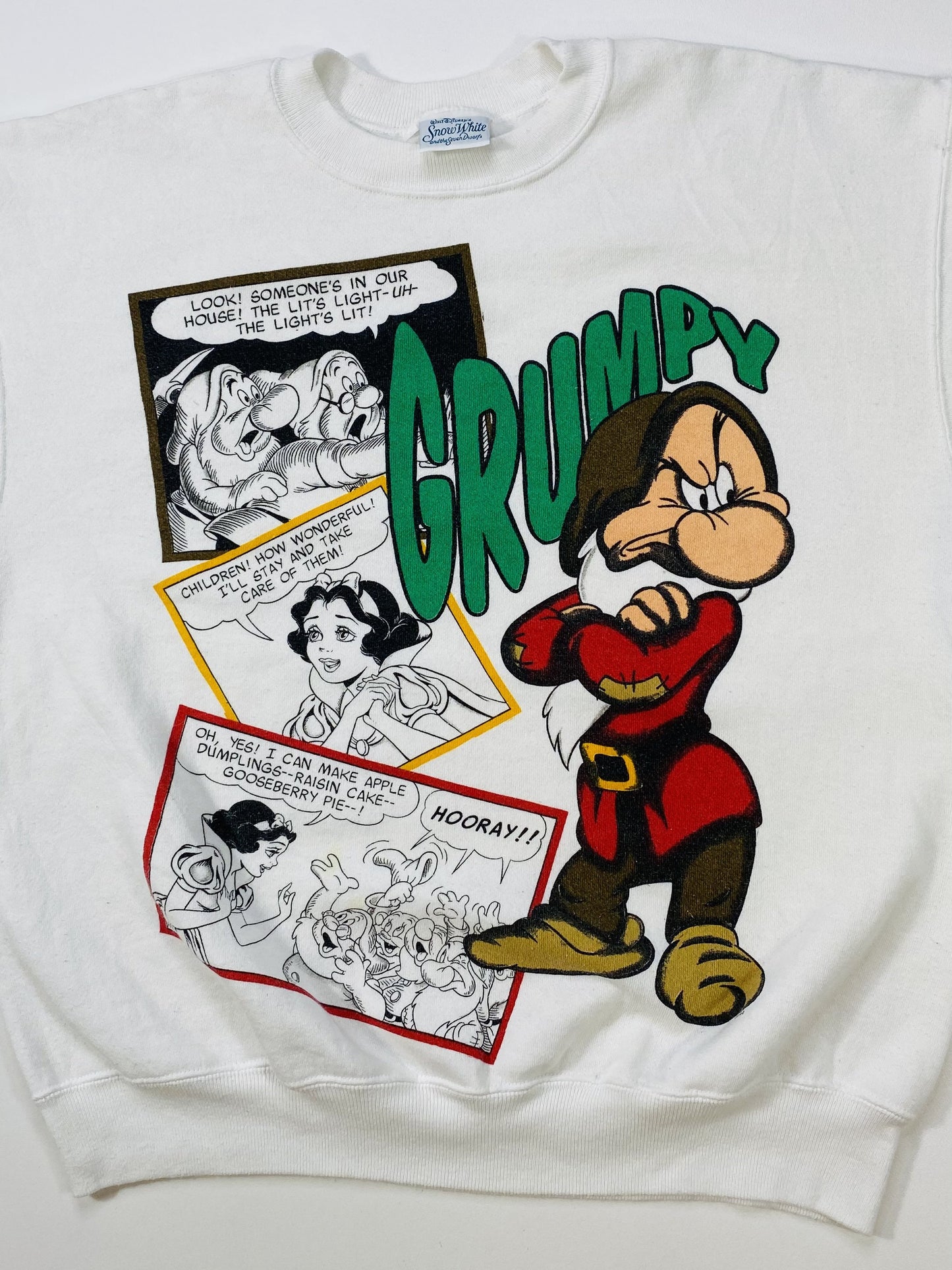 90's DISNEY GRUMPY Made in USA Size One Size (Approx. L) Vintage Sweat-shirt / K5459