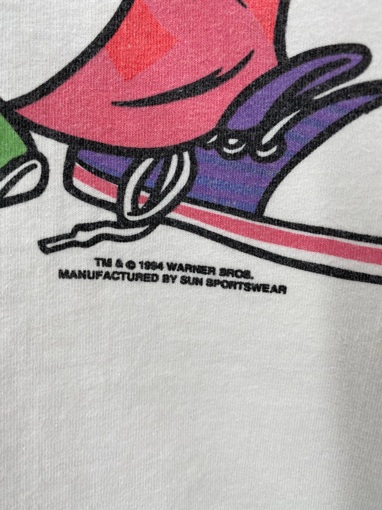 1994 LOONEY TUNES TAZ BUGS BUNNY Made in USA Size L Vintage T-Shirt / A3580