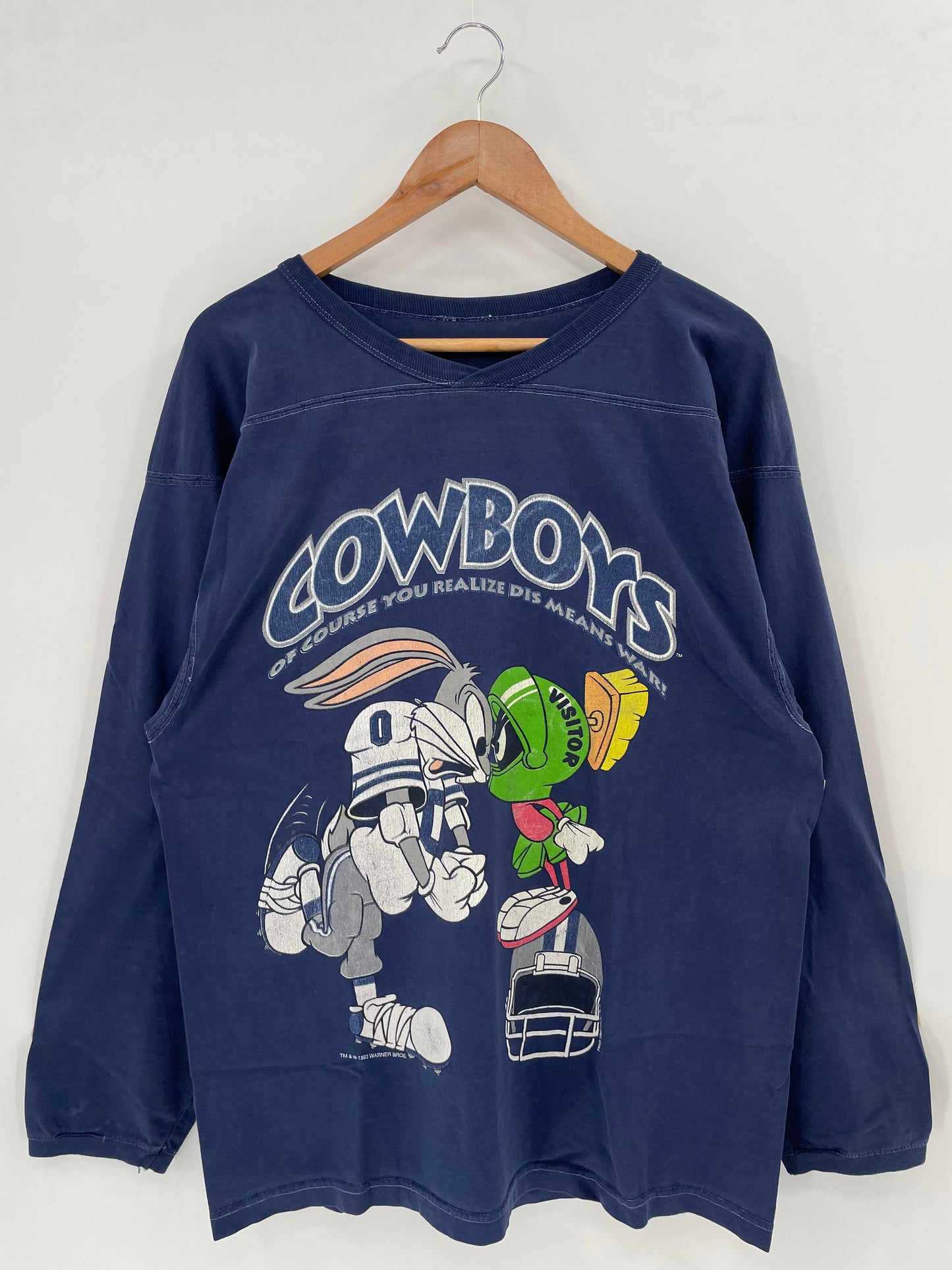 1993 LOONEY TUNES BUGS BUNNY x MARTIN Size No tag (Approx.XXL) Long sleeve T-Shirt / K1682