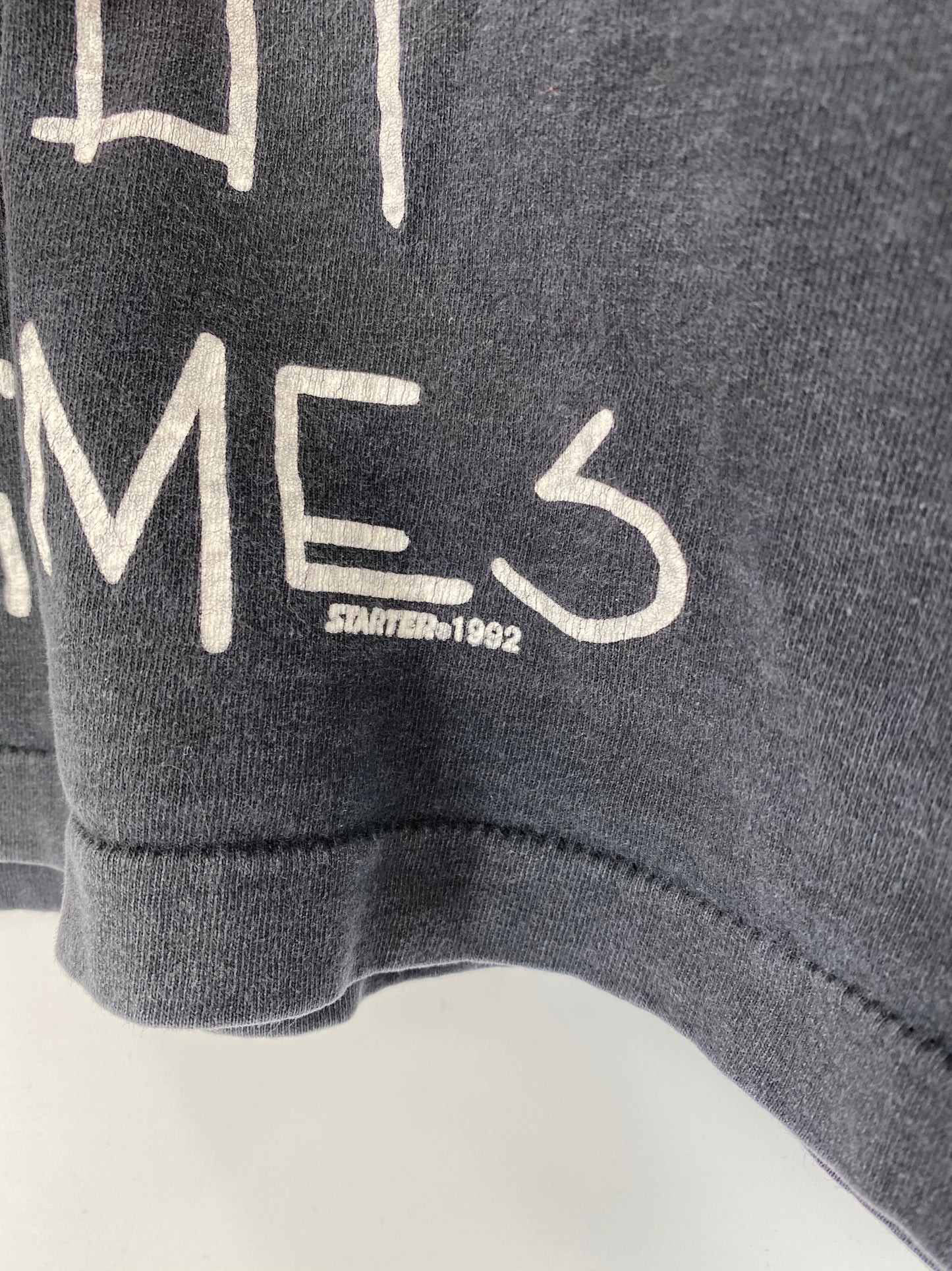 1992 STARTER RAIDERS All Over Print Made in USA Size XL Vintage T-Shirt / 7641