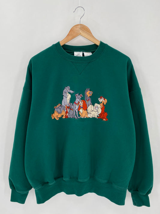 00’ Disney Lady and the Tramp Size XXL Vintage Sweat-shirt / 6375