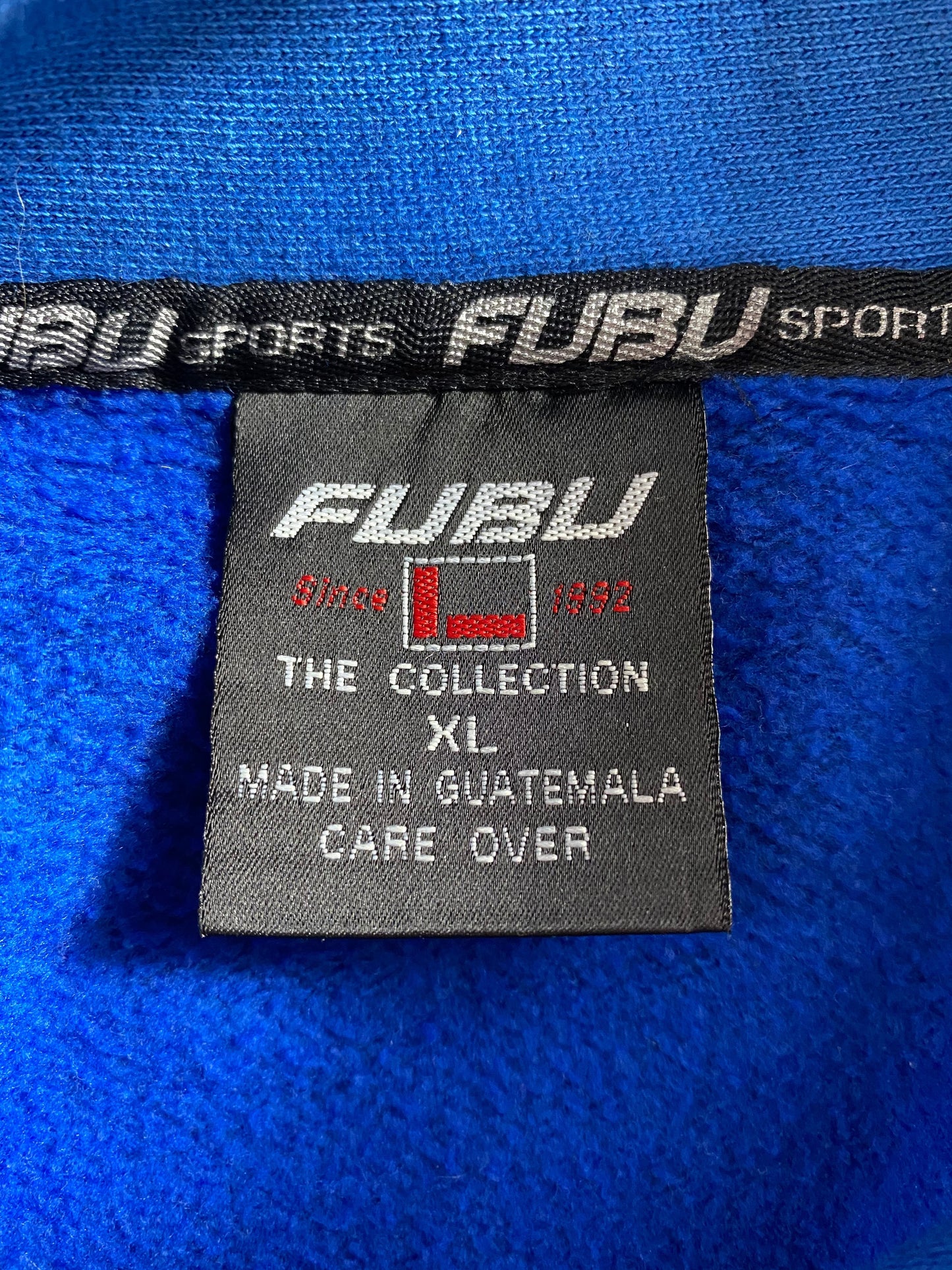 .90’s FUBU SPORTS Size XL Vintage Half-zip Sweat-Shirt / A8795