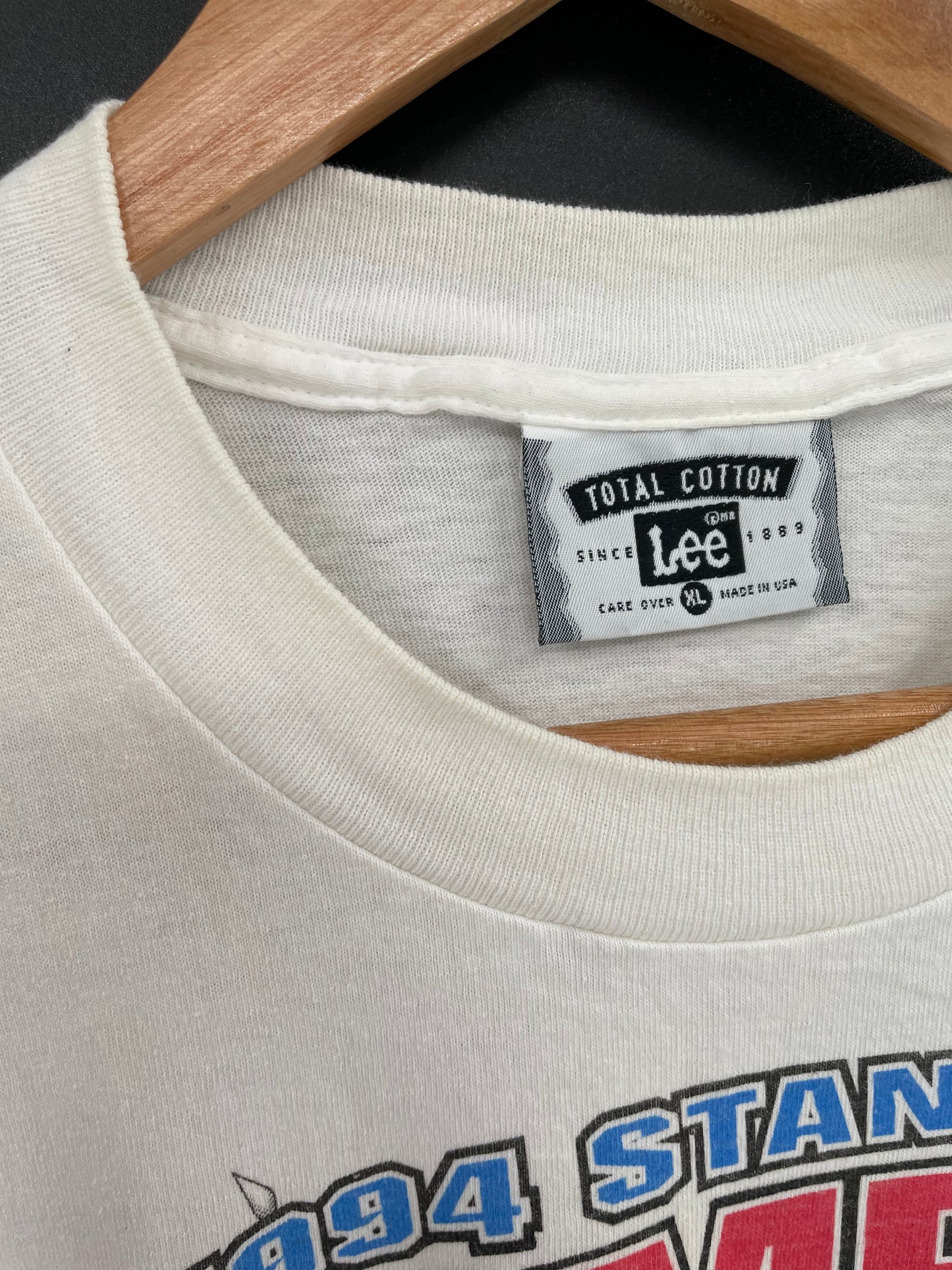 1994 NEW YORK RANGERS Made in USA Size XL Vintage NFL T-Shirt / K3146
