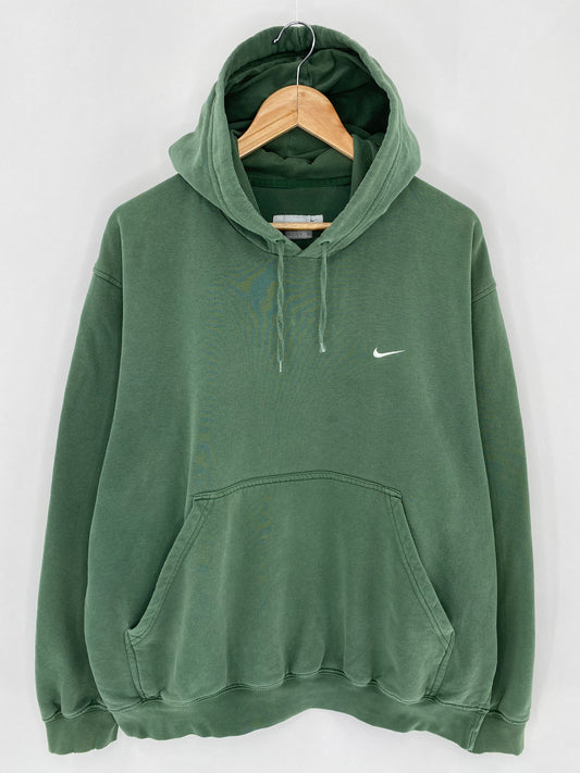 00’ NIKE Mini Swoosh Size L Vintage Hoodie Sweat - Shirts / 5884