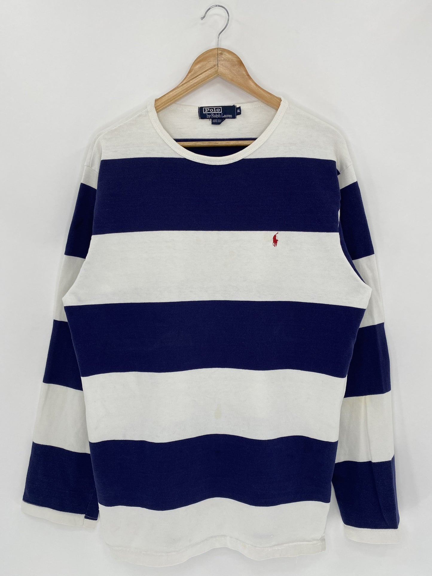 90’s Polo Ralph Lauren Made in USA Size XL Long-Sleeve-T-Shirt / k4937