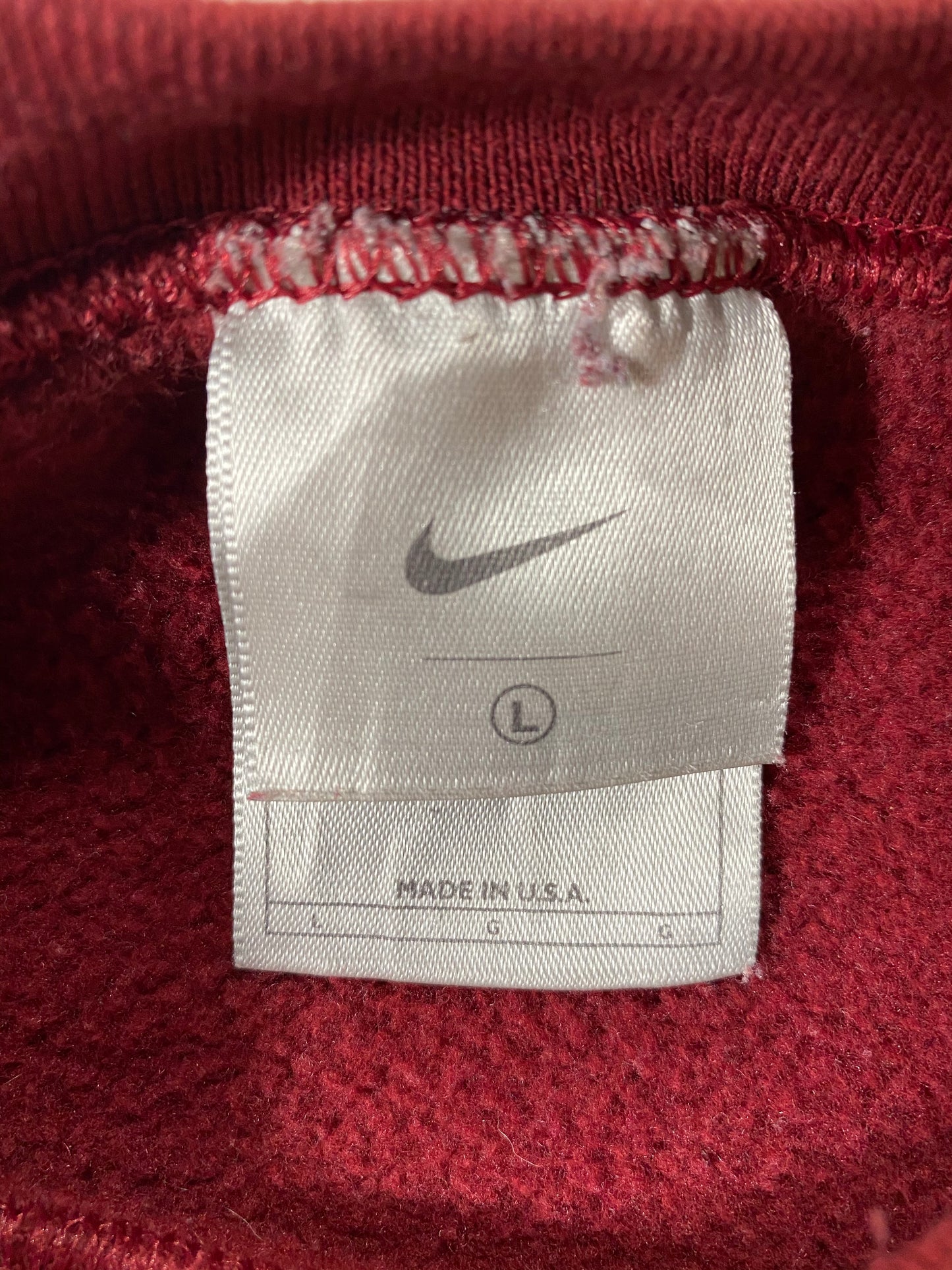 90’s NIKE Mini Swoosh Made in USA Size L Vintage Sweat-shirt / 7062