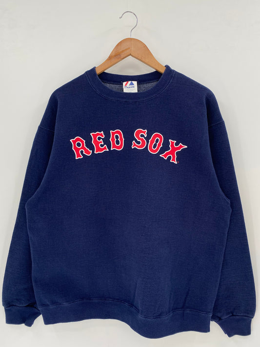 90’s RED SOX Size L MLB Sweat-Shirt / K3398