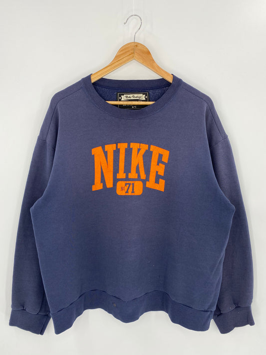 90’s NIKE Size L Vintage Sweat-Shirt / 7434