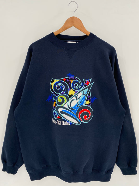 00' WALT DISNEY WORLD MGM STUDIO Size XL Vintage Sweat-shirt / K3667