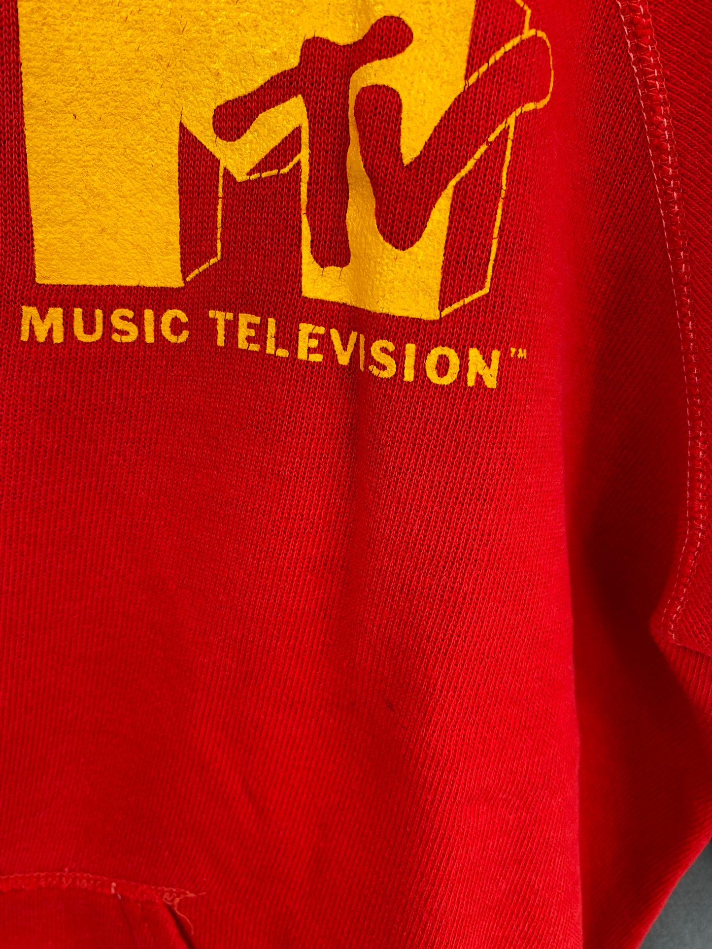80’s MTV Made in USA Size Ladies M Hoodie Sweat-Shirts / k2448