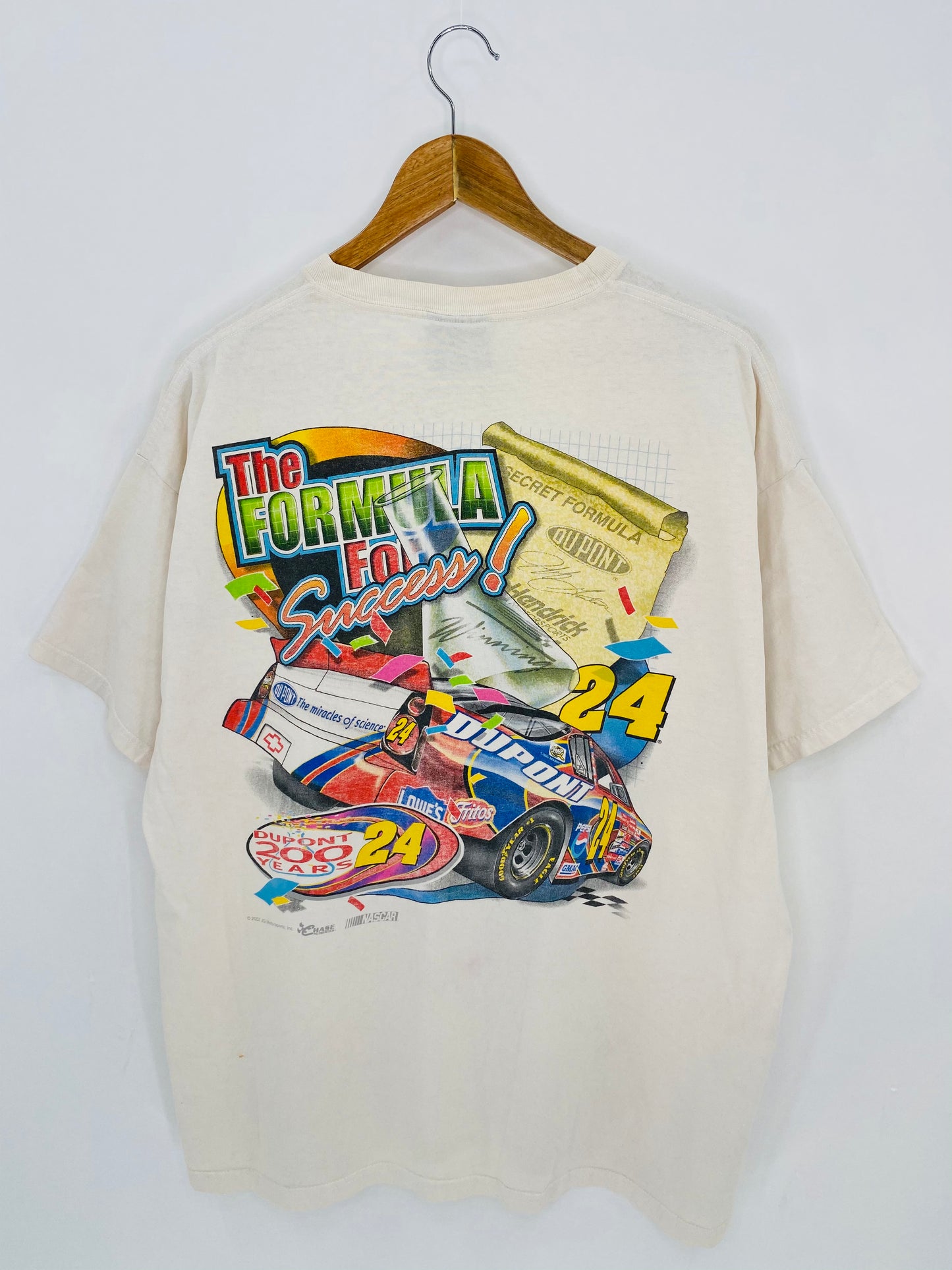 2002 NASCAR Size L Vintage Racing T-shirt / 6942