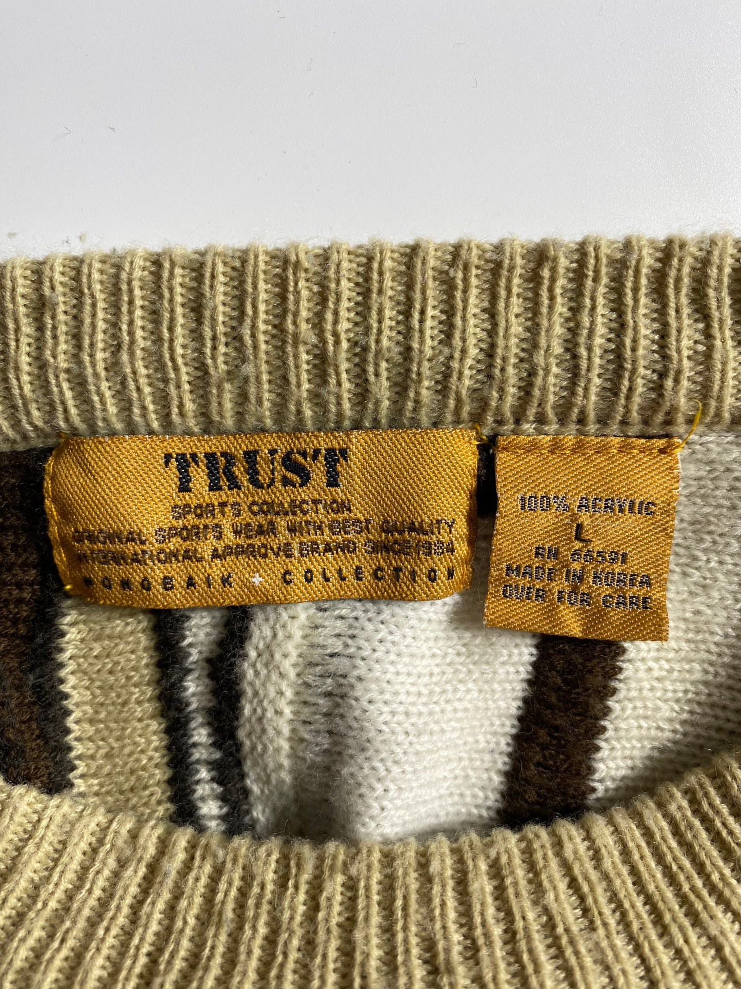 Vintage 3D COOGI Style Size L Knit Sweater / E965