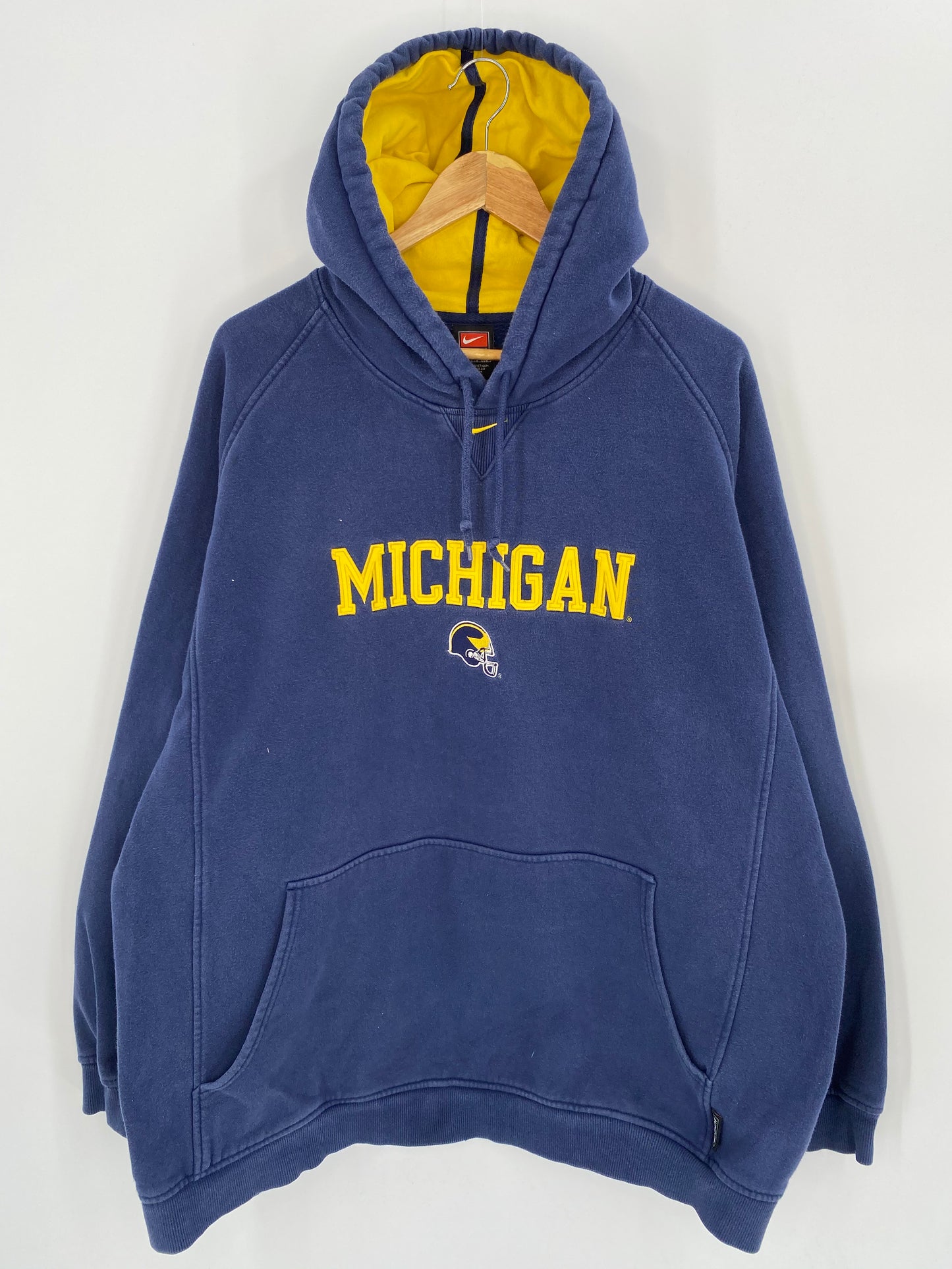 00’ NIKE MICHIGAN Size XXL Vintage Hoodie Sweat-shirt / 7783