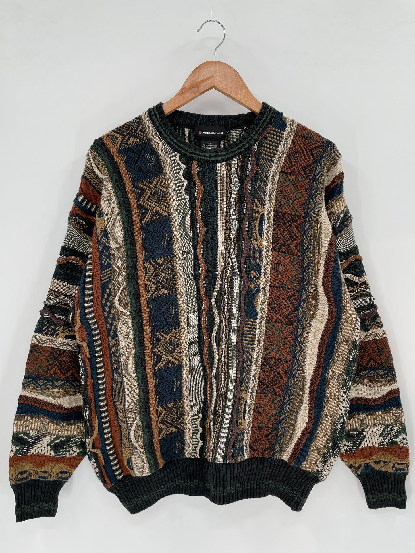 Vintage 3D COOGI- Style Size L Knit Sweater / K1737