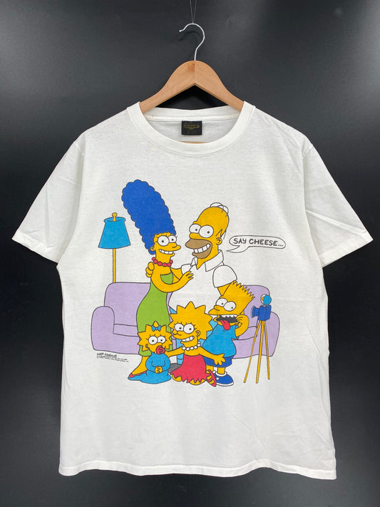 1989 THE SIMPSONS Made in USA Size L Vintage T-Shirts / K4094