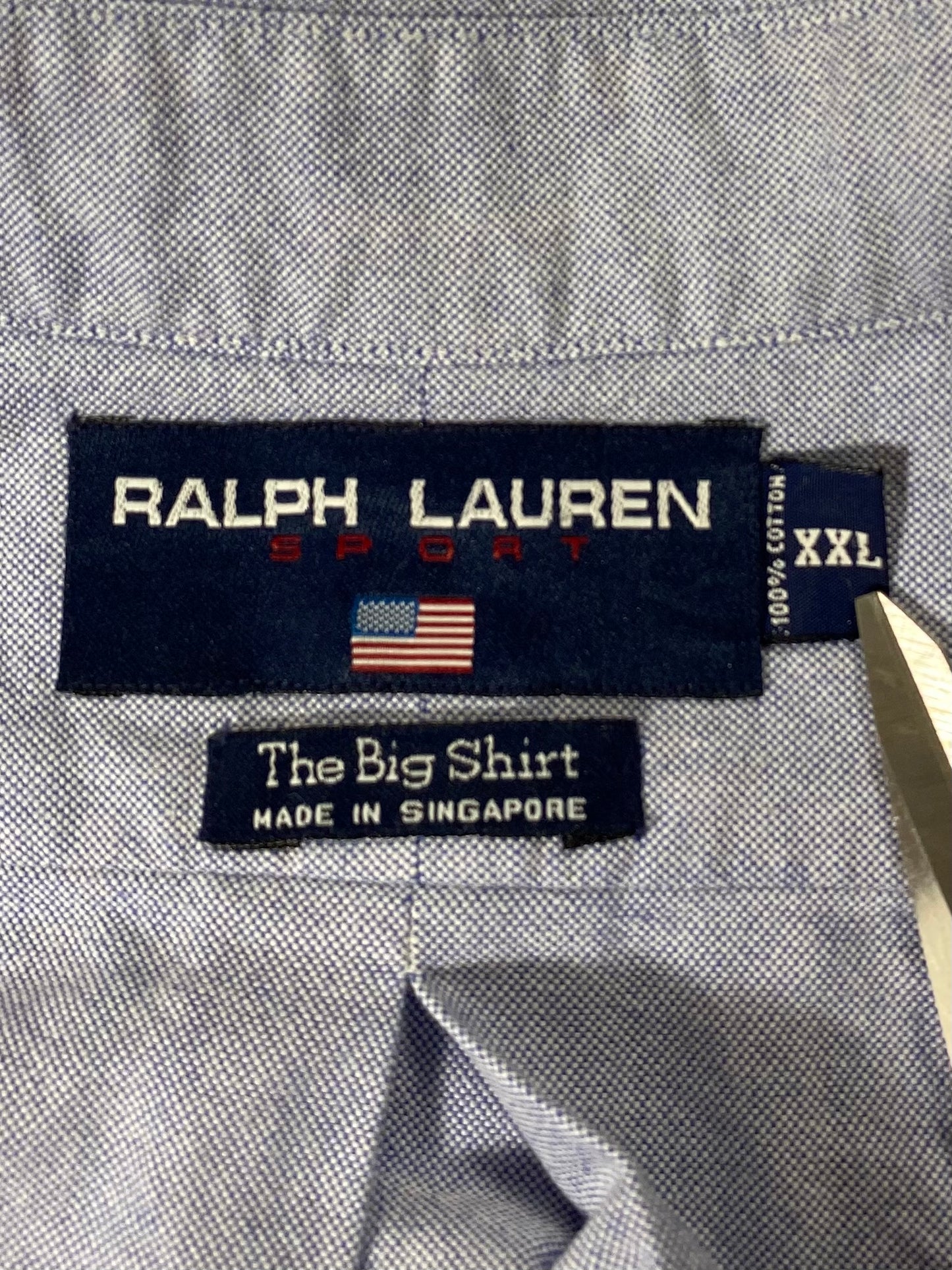 Vintage Polo Bear RALPH LAUREN Size XXL Vintage Button Down Long Sleeve Shirt / 7089