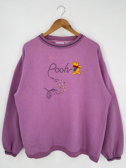 00’ DISNEY POOH Size XL Vintage Sweat-shirt / 9910