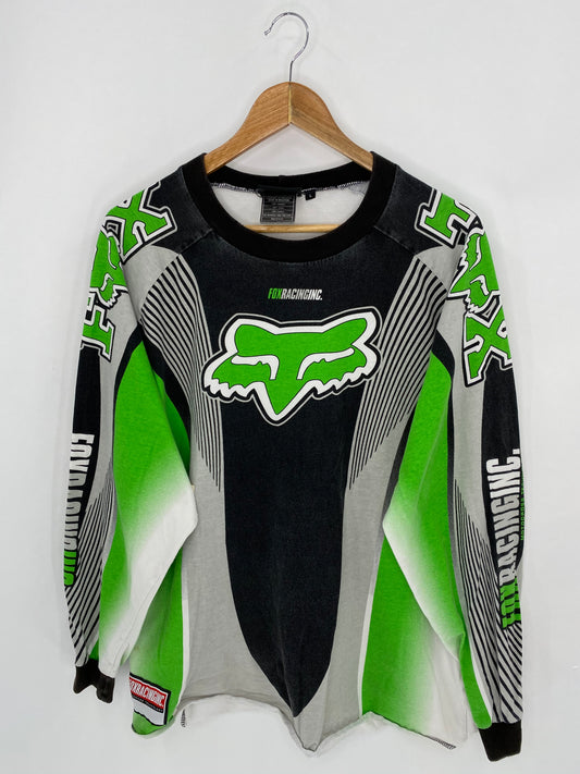 FOX RACING Size L Vintage Long Sleeve Racing T-Shirt / 7376