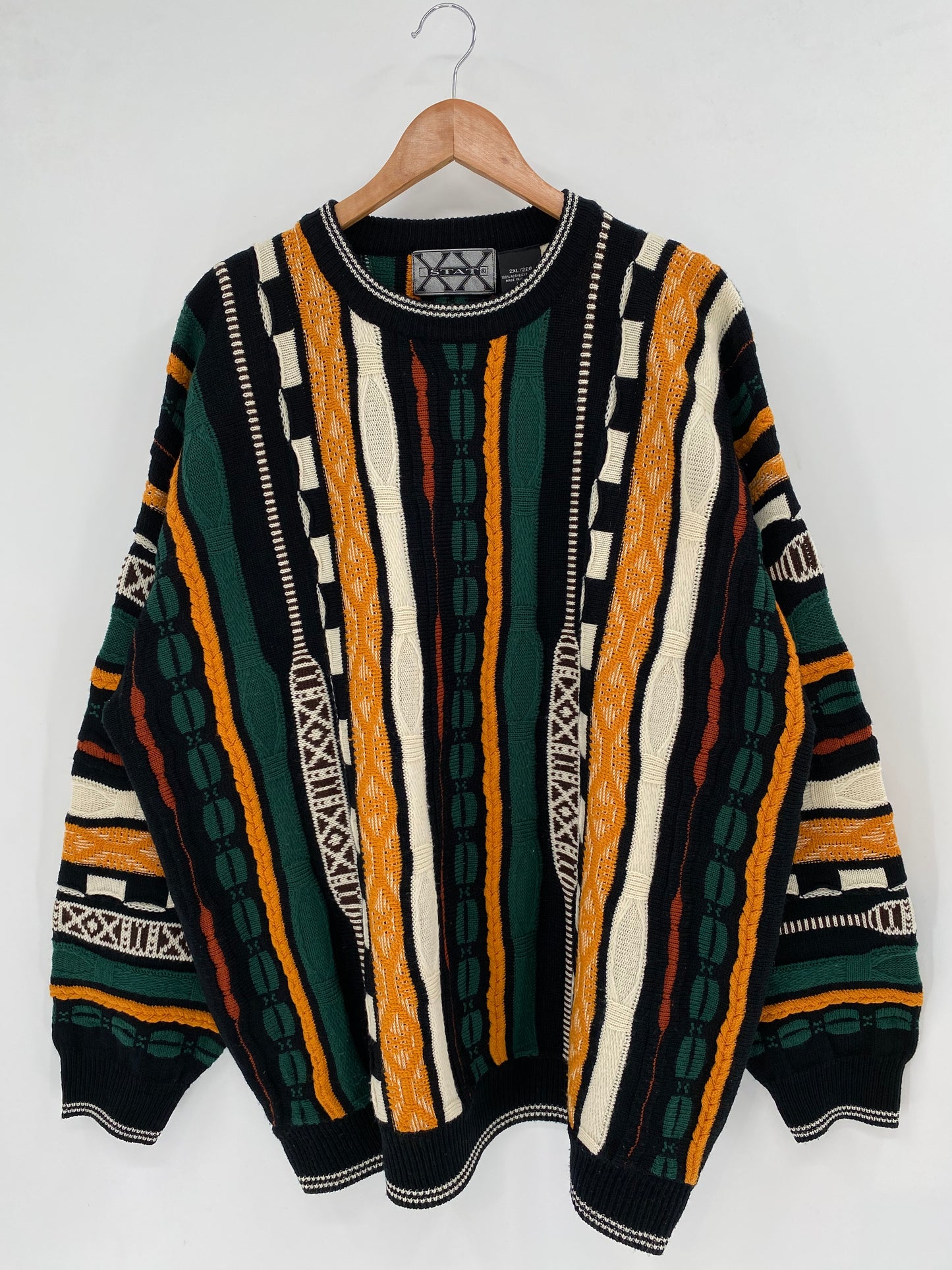 Vintage 3D COOGI- Style Size XXL Knit Sweater / K3477