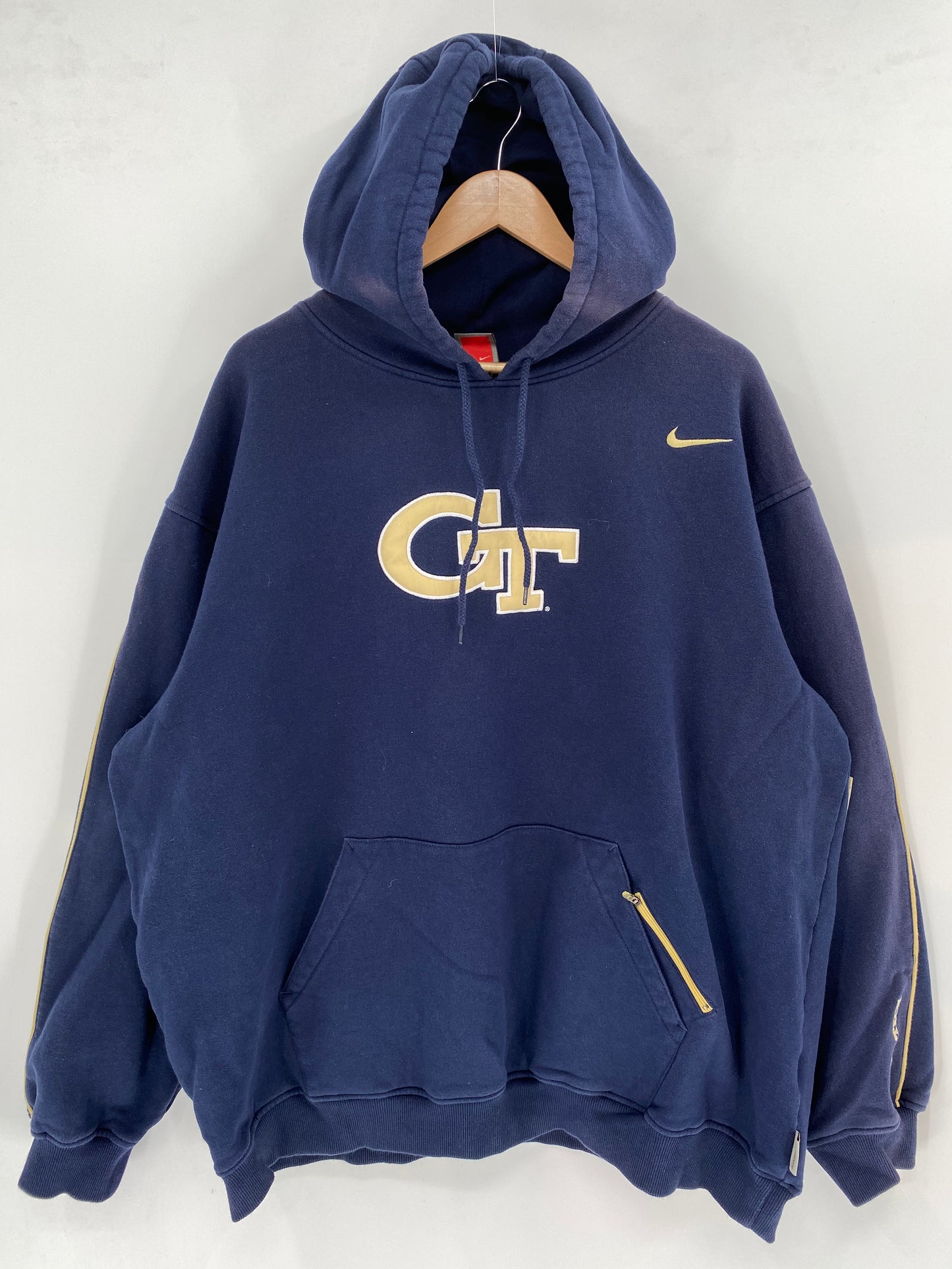 00' NIKE GEOGIA TECH Size XXL Vintage Hoodie Sweat-shirt / K2482