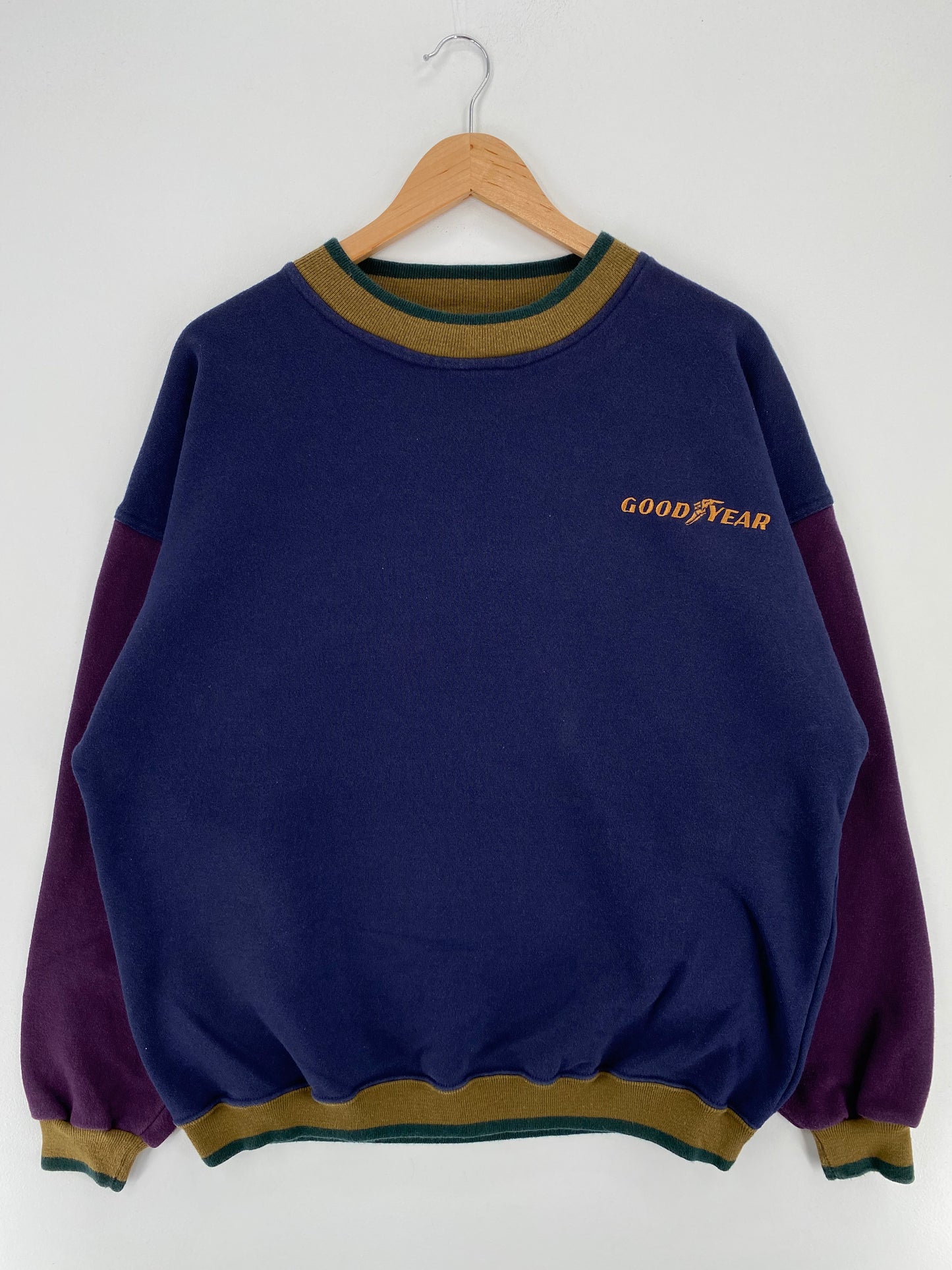 90's GOODYEAR Made in USA Size No Tag (Approx.XL) Vintage Sweat-Shirt / A2808