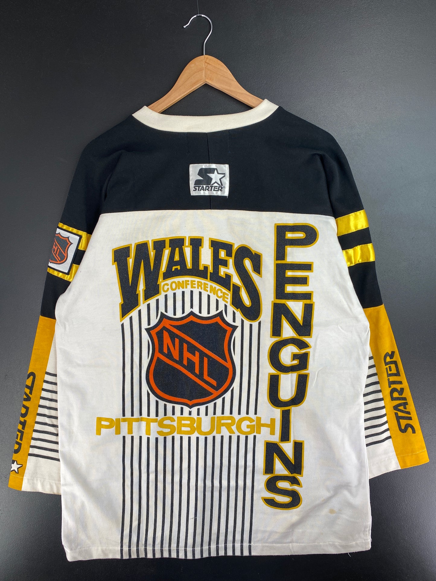 90’s STARTER PITTSBURGH PENGUINS Size XL Vintage NHL T-Shirt / E506
