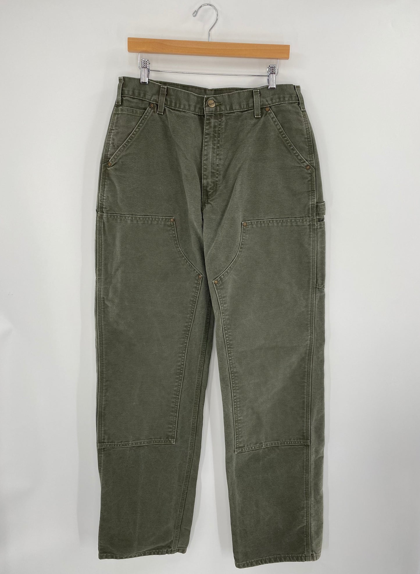 Vintage CARHARTT Size W32 x L36 Vintage Double Knee Duck Pants / A2817