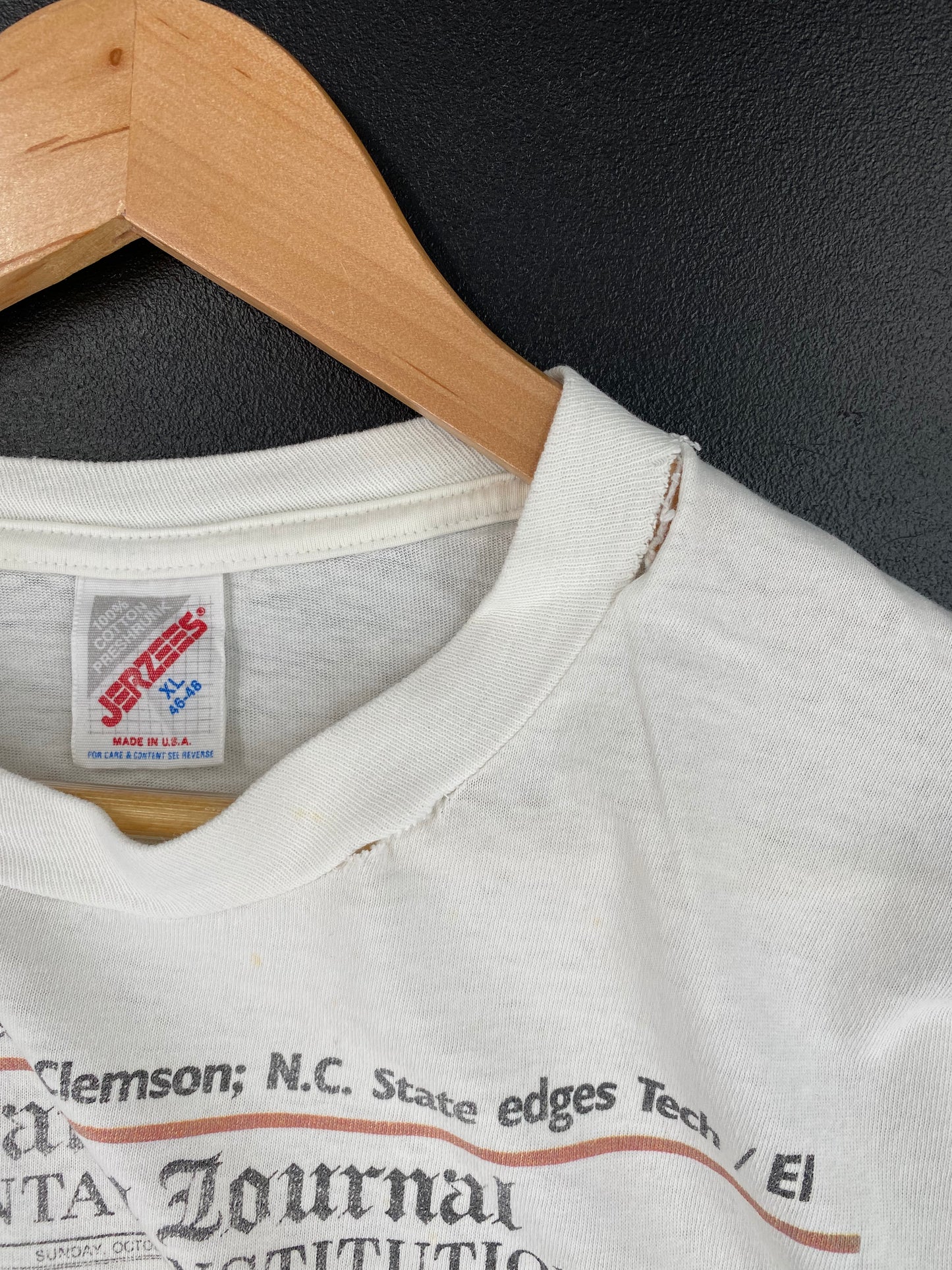 1991 ATLANTA BRAVES Made in USA Size XL Vintage MLB T- Shirt / A2818