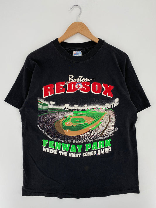 1991 BOSTON REDSOX Made in USA Size L Vintage MLB T- Shirt / A2821