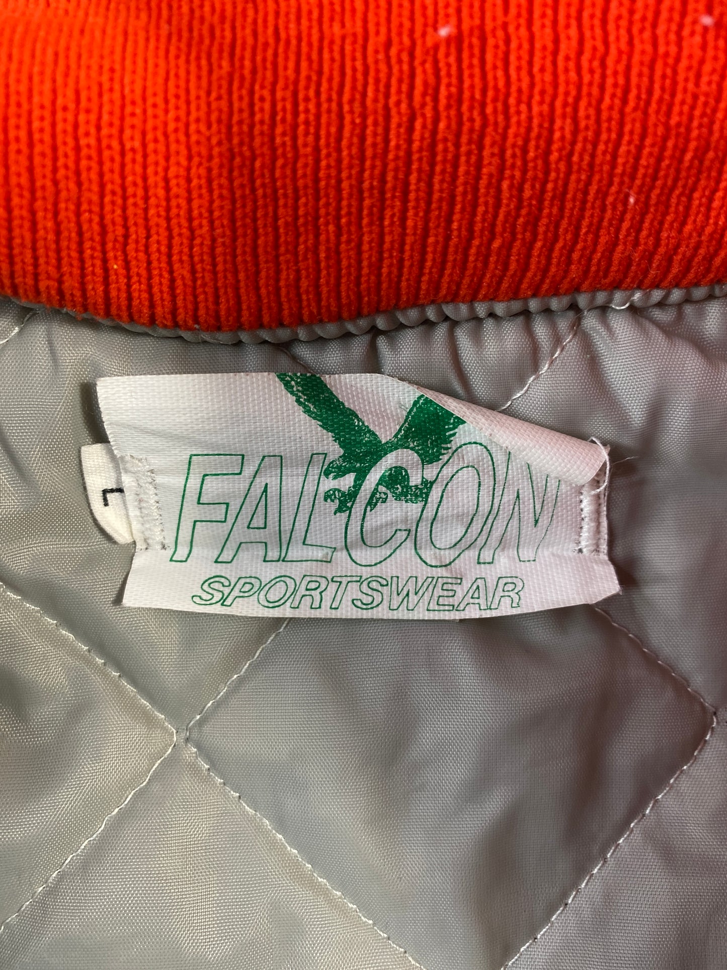 .80’s MOHONASEN Size L Vintage College Padded Nylon Jacket / E571