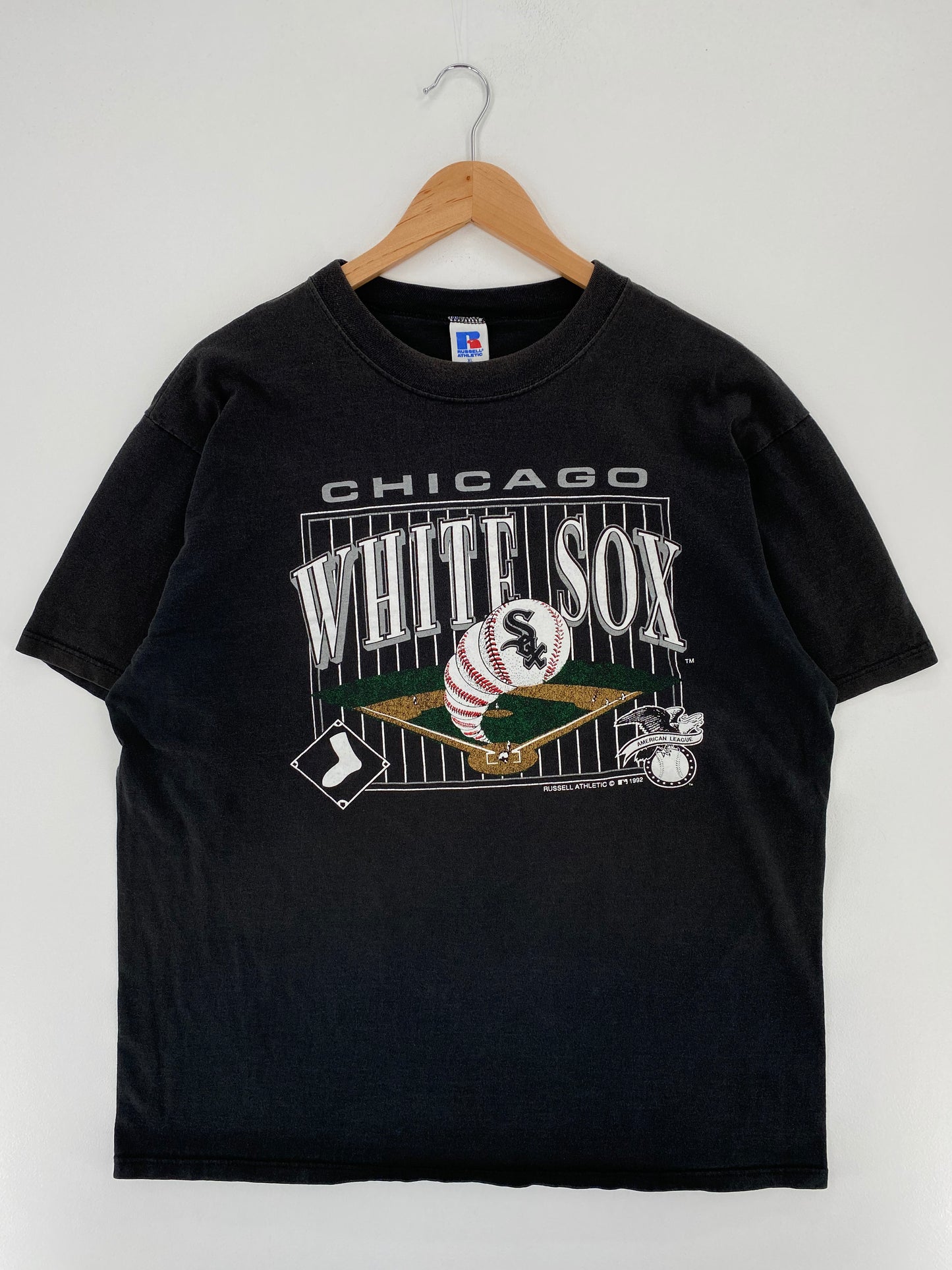 1992 CHICAGO WHITESOX Made in USA Size XL Vintage MLB T- Shirt / A2824