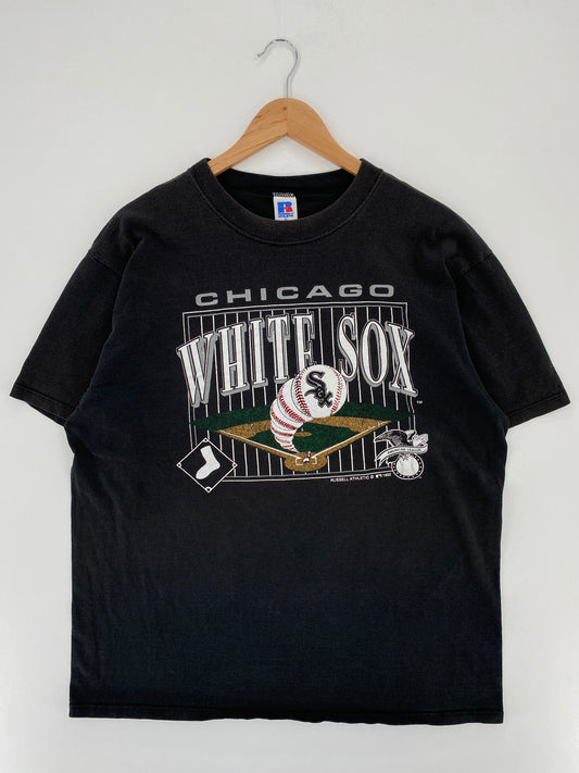 1992 CHICAGO WHITESOX Made in USA Size XL Vintage MLB T- Shirt / A2824