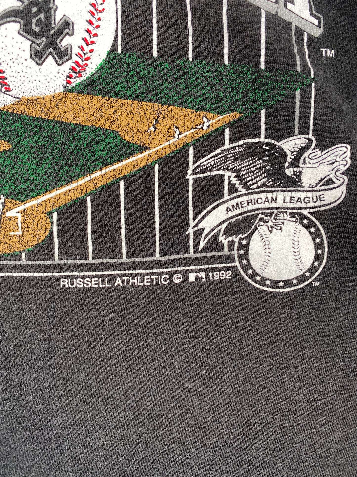 1992 CHICAGO WHITESOX Made in USA Size XL Vintage MLB T- Shirt / A2824